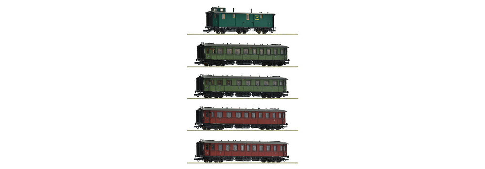 Набор из 5-х вагонов Express train , I эпоха