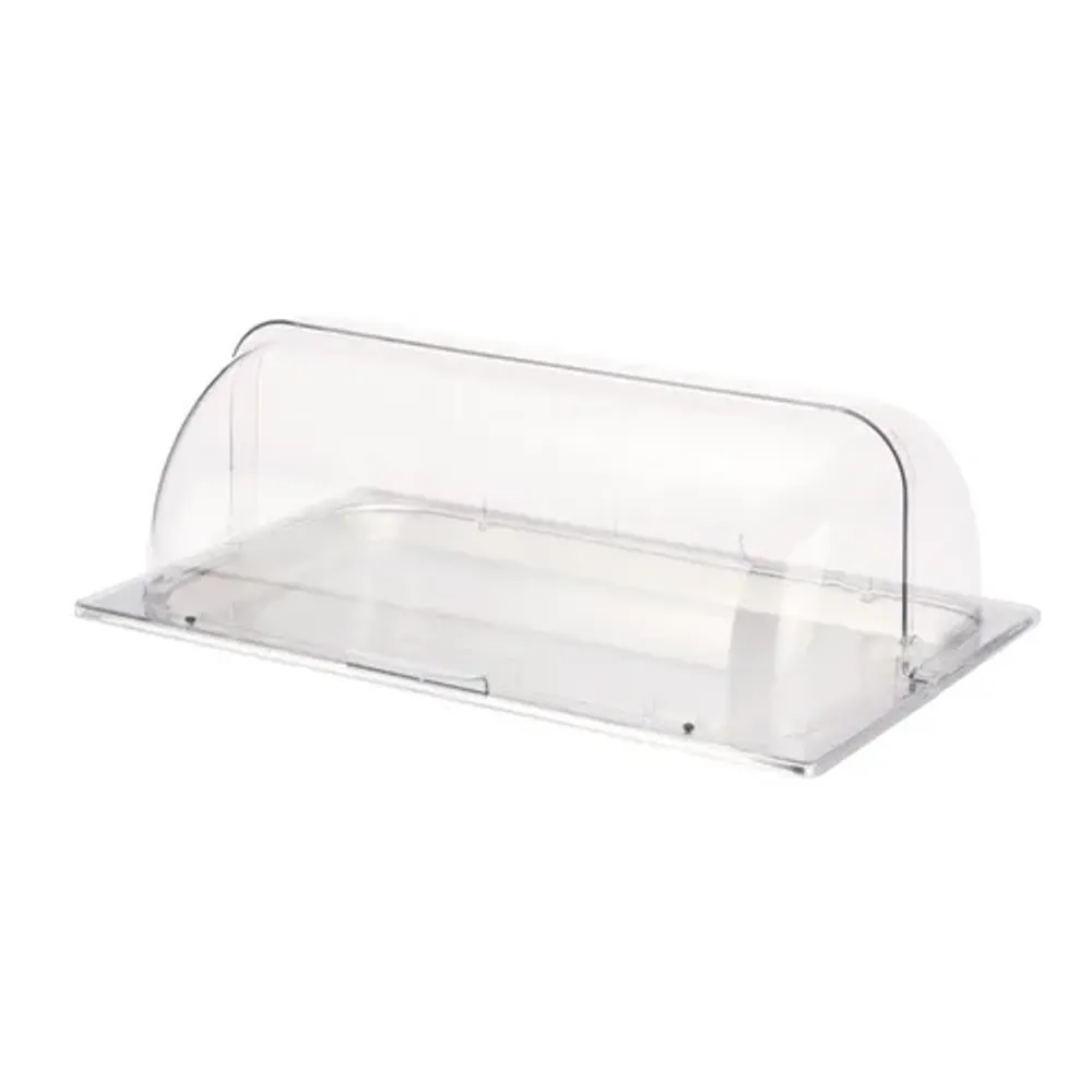 Поднос блюдо для выкладки 53*32,5*19 см нерж. с пласт. Roll-top крышкой SUNNEX