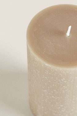 ZARA HOME ДЛИННАЯ ЦИЛИНДРИЧЕСКАЯ СВЕЧА,  КОРИЧНЕВЫЙ/ЗЕЛЕНЫЙ