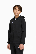 Кофта adidas Entrada 26 Sweat Full-Zip Junior - черный