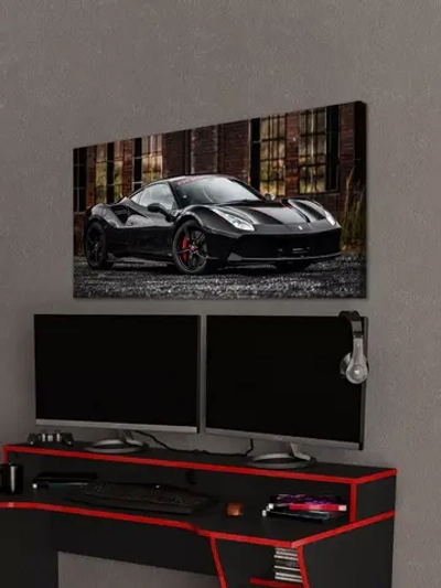 Картина на стену "Ferrari 488", 80х40 см