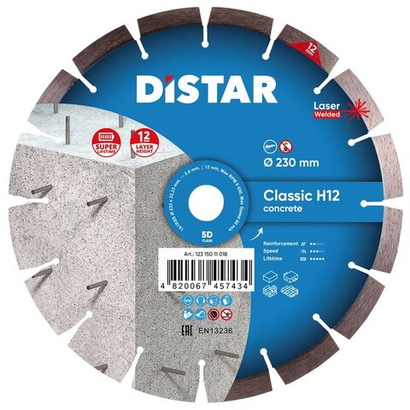 Диск алм. DISTAR Classic 1A1RSS/C3-W 232*2.4/1.6*12*22.23-16 (12315011018)