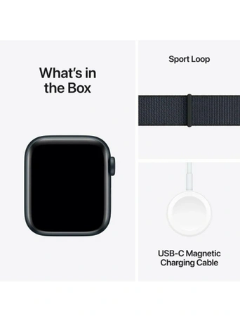 Умные часы Apple Watch SE 2024 40 мм, Midnight Aluminium, Ink Sport L