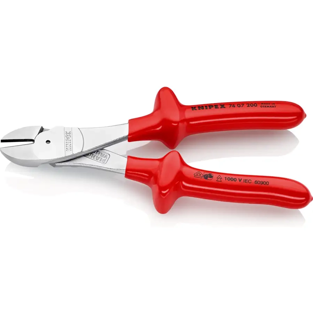 Кусачки боковые особой мощности хромированные 200 мм Knipex 74 07 200