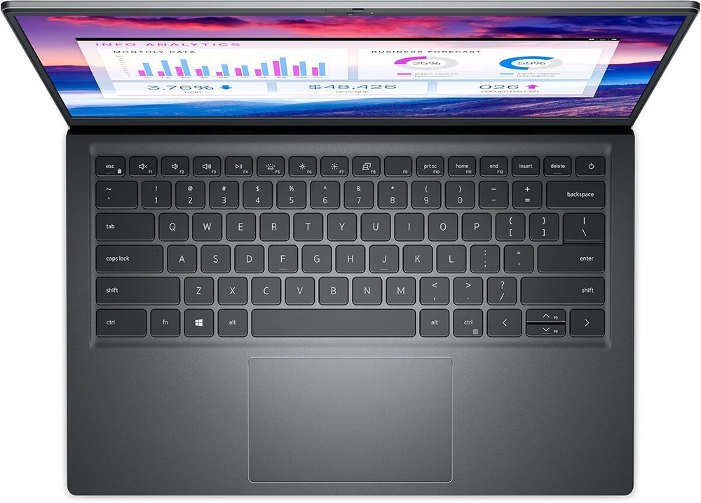 Ноутбук Dell Vostro 5410-4540 Intel Core i5 11300H, 3.1 GHz - 4.4 GHz, 8192 Mb, 14; Full HD 1920x1080, 512 Gb SSD, DVD нет, nVidia GeForce MX450 2048 Mb, Windows 10 Home, темно - зеленый