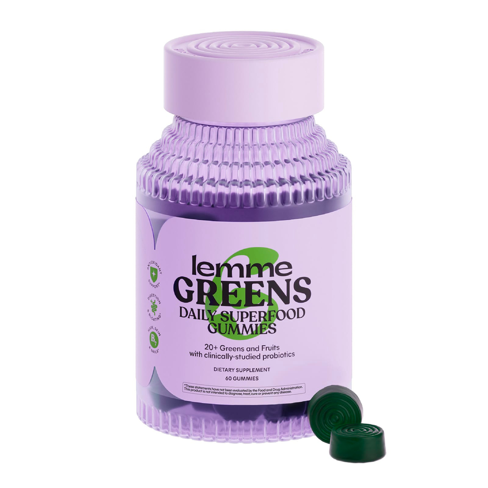 Lemme, Greens, суперфуды для ежедневного приема, со вкусом ягод и зелени, 60 жевательных таблеток