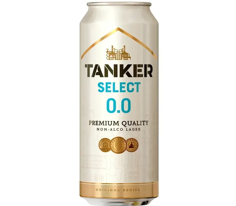 Пиво Tanker Select lager non-alcoholic 0,5 л. in can 