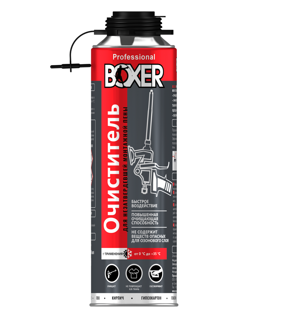 Очиститель монтажной пены BOXER, 500 мл