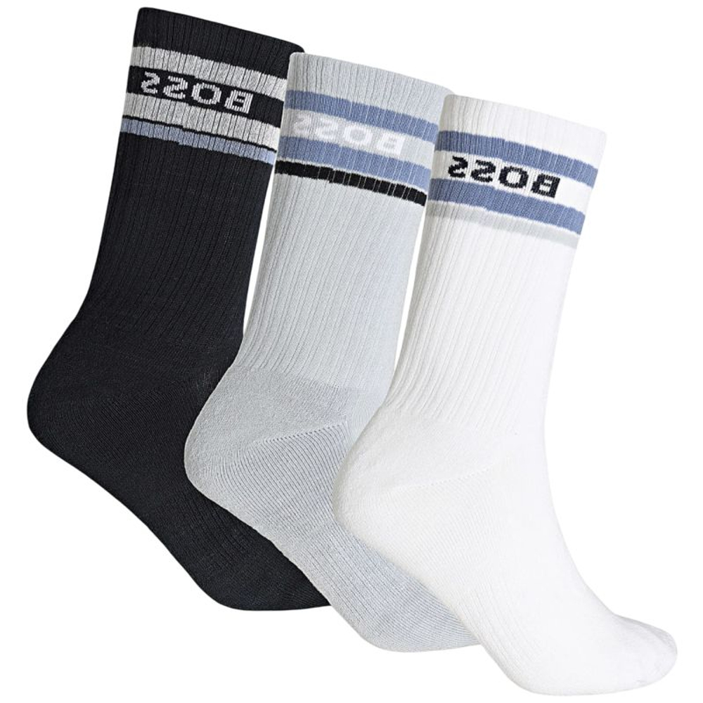 Носки теннисные BOSS QS Rib Stripe 3P - open miscellaneous