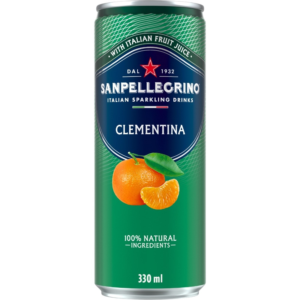San Pellegrino Clementina, in can 0,33 л.