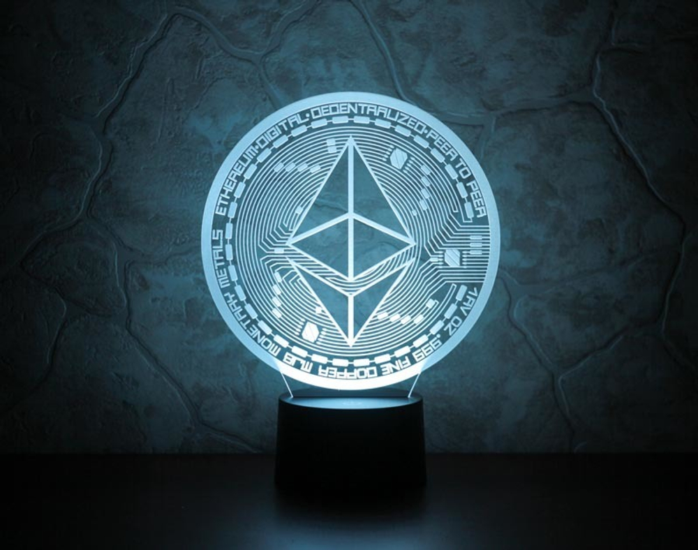3Д-светильник "Ethereum" (Эфириум)