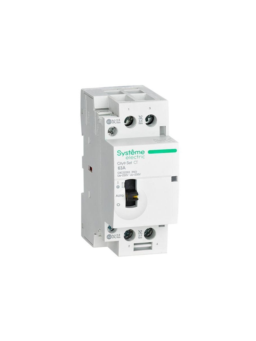 Контактор 2п City9 Set 2НО 63А AC 230В-230В SE C9C32263