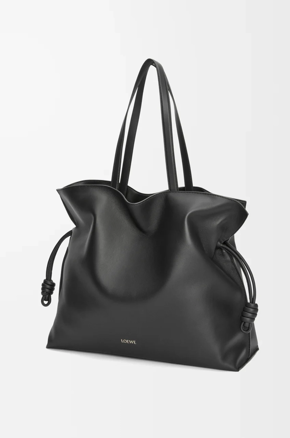 Loewe Сумка-клатч XL Flamenco из телячьей кожи наппа, черный