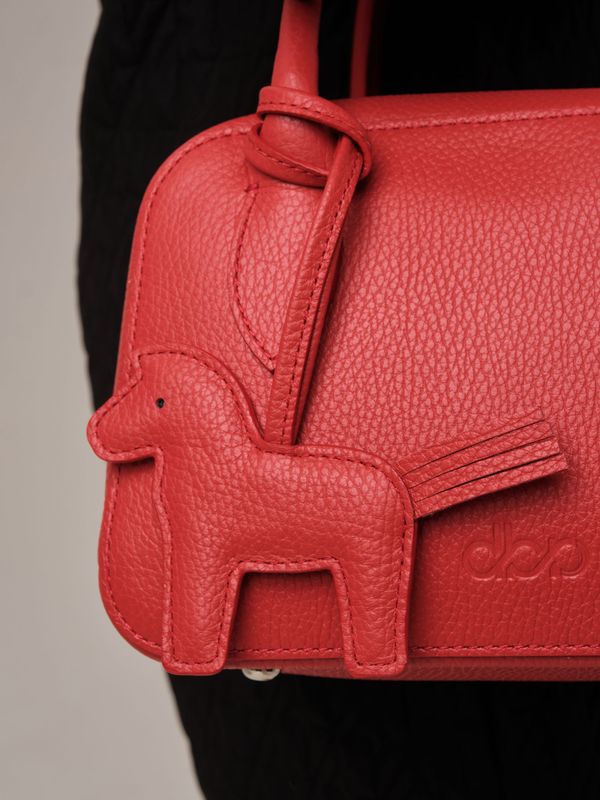 Кожаная сумка Polly summer DBR 31401 красный