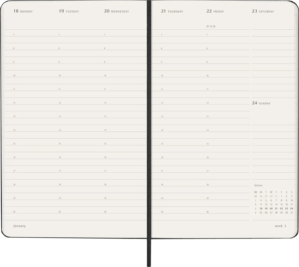 Еженедельник Moleskine Pro 2027 Large Vertical (DHB12PRO3) 2