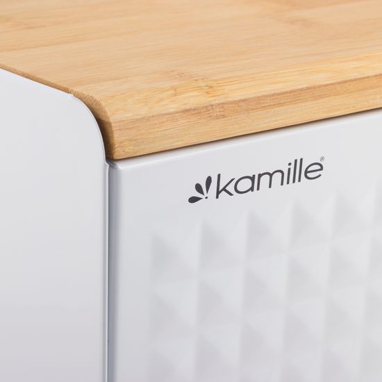 Хлебница Kamille KM 1119 нержавеющая сталь, бамбук