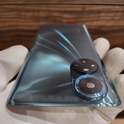 Крышка для Honor 50 - задняя стеклянная панель "Премиум качество" (зелёного цвета)