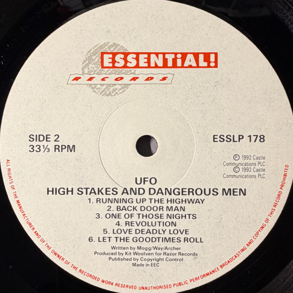 UFO – High Stakes & Dangerous Men (Европа 1992г.)Т