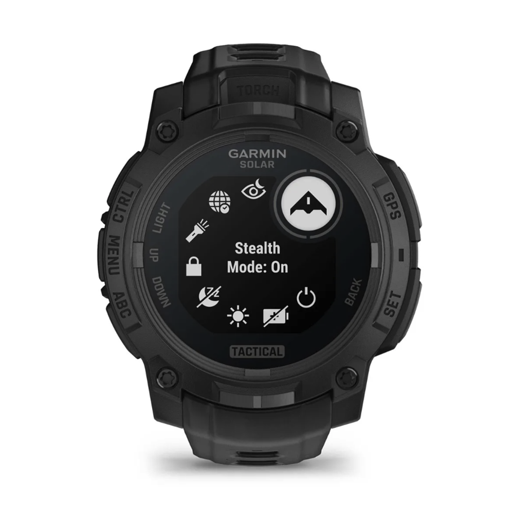 Смарт-часы Garmin Instinct 3 45mm Solar Tactical Edition Black with Black Band, черный 010-02934-50