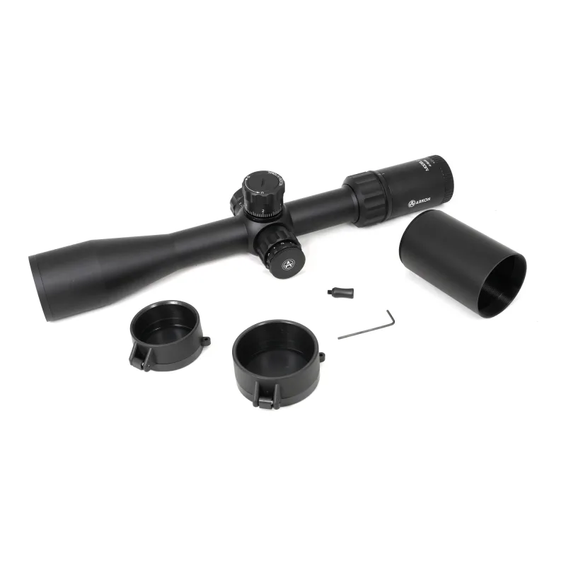 Оптический прицел ARKON Model C 4-16x44 / Аркон Модель Ц4 16 44 - комплектация с защитными крышками и блендой