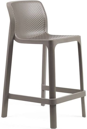 Стул пластиковый полубарный Net Stool Mini цвет тортора