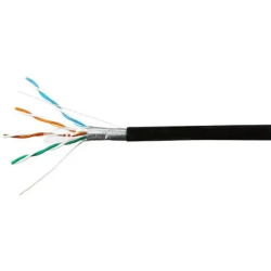 SkyNet Кабель Standart FTP outdoor 4x2x0,48, медный, FLUKE TEST, кат.5e, однож., 100 м, box, черный [CSS-FTP-4-CU-OUT/100]