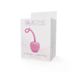 Розовый анальный стимулятор SILICONE MY SECRET CHERRY - 11 см. (Цвет: розовый)