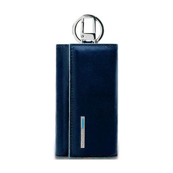 Ключница Piquadro Blue Square синяя из кожи (PC1397B2/BLU2)