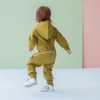 Комбинезон с клапаном и капюшоном "Оливковый" утепленный