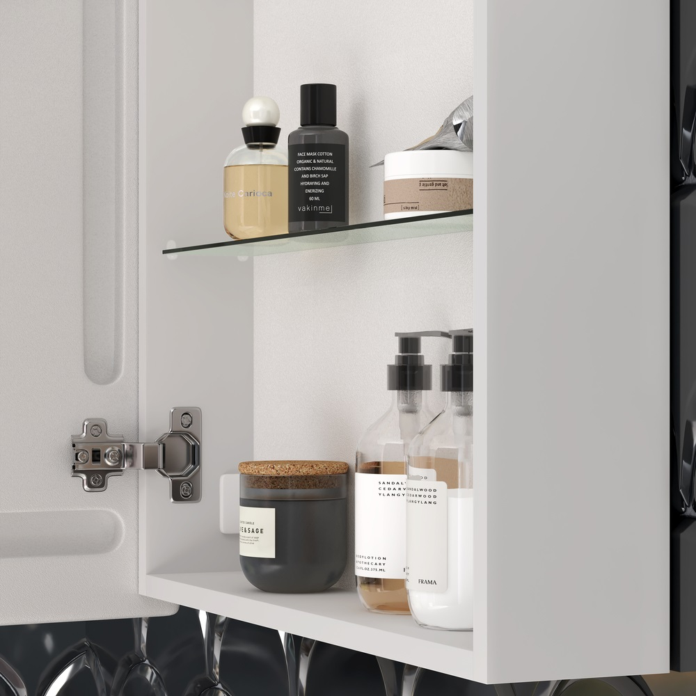 Зеркальный шкаф Sancos Cube с подсветкой 600х140х800, арт. CU600