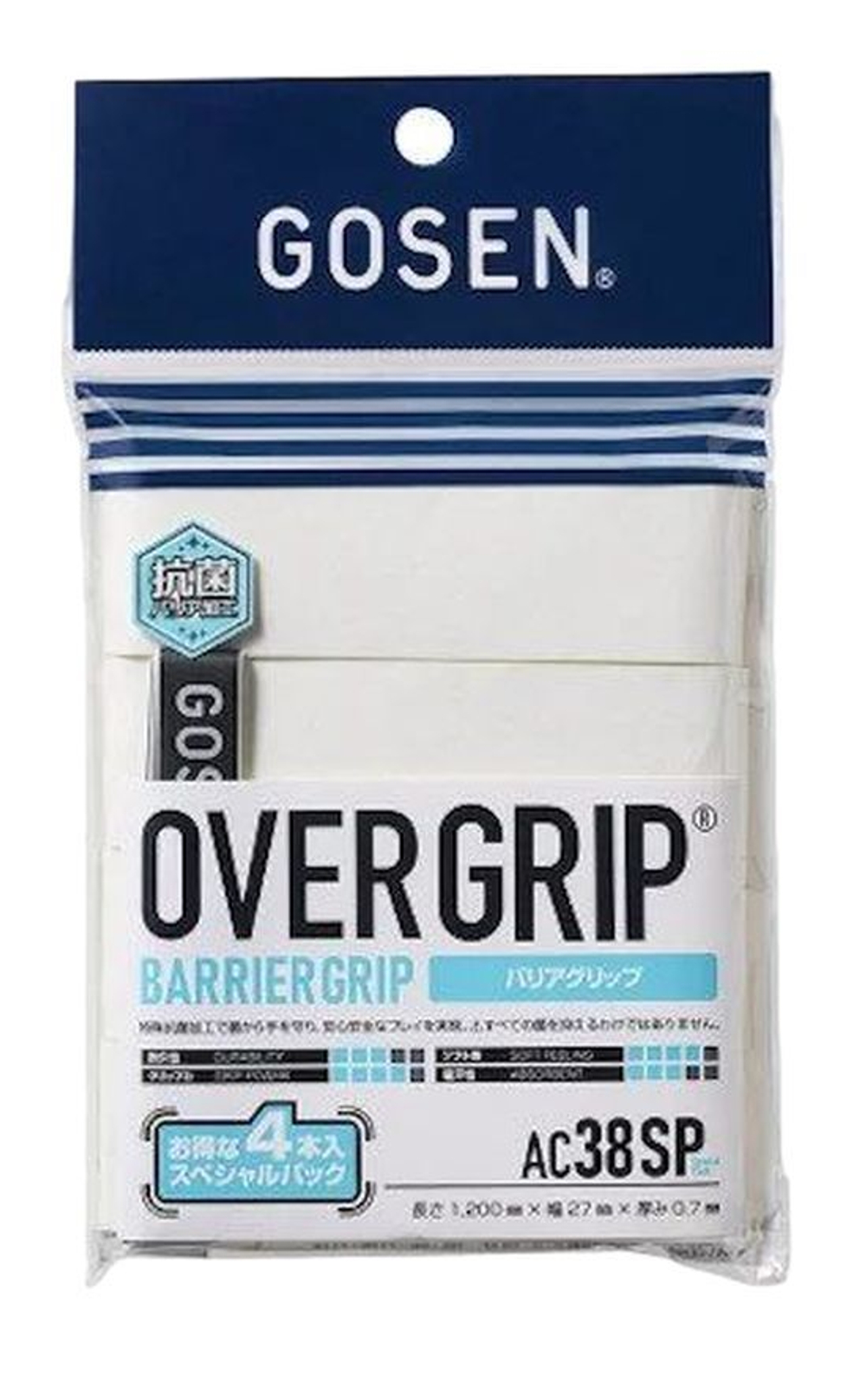 Теннисные обмотки Gosen Barrier Grip 4P
