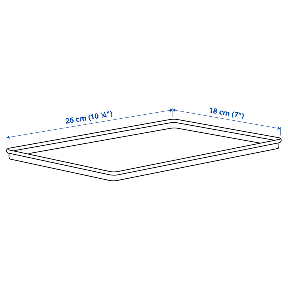 IKEA KUGGIS  (ИКЕА КУГГИС)  -  Крышка - белая 18x26 см