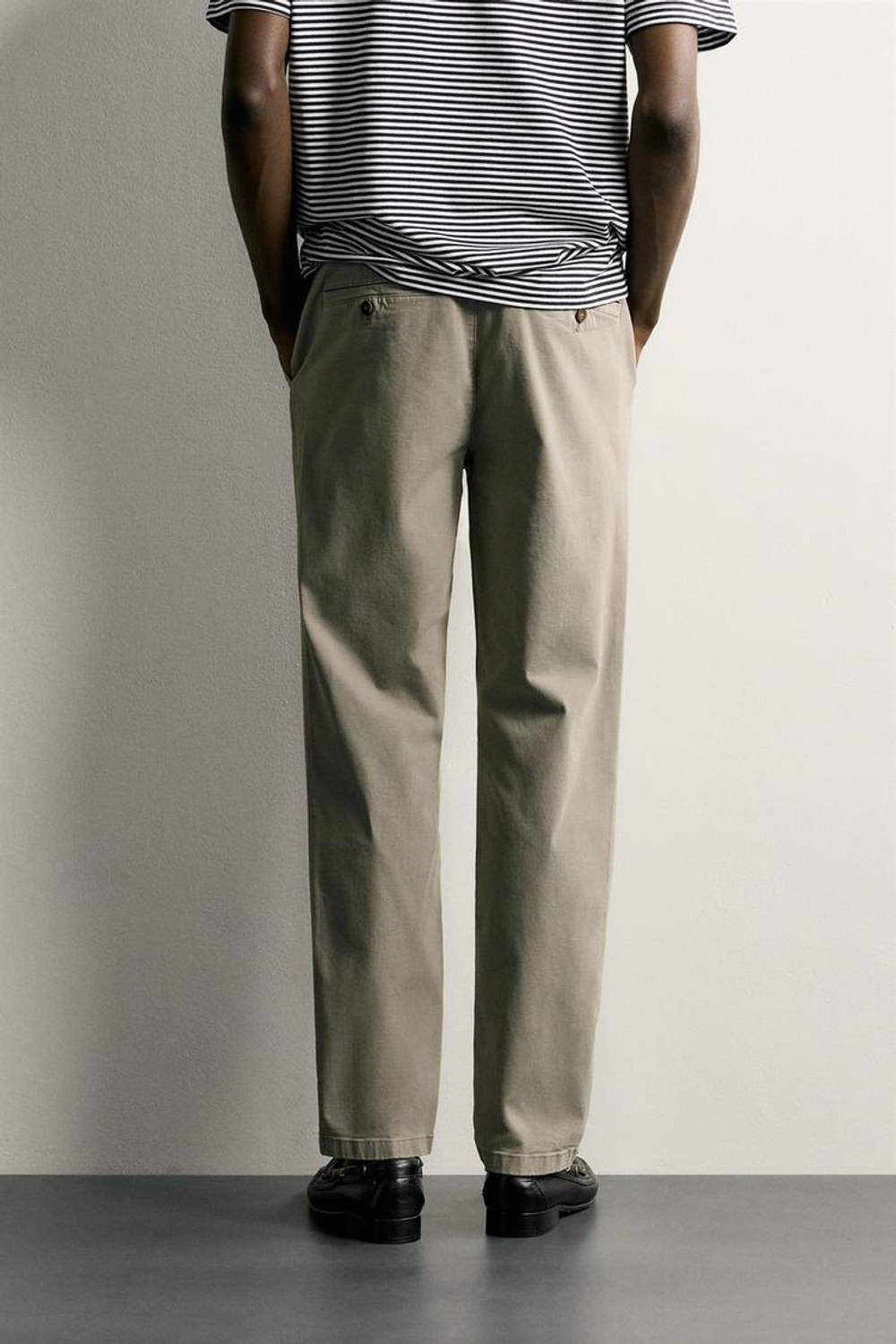 ZARA БРЮКИ ЧИНОС SLIM FIT, СЕРЫЙ