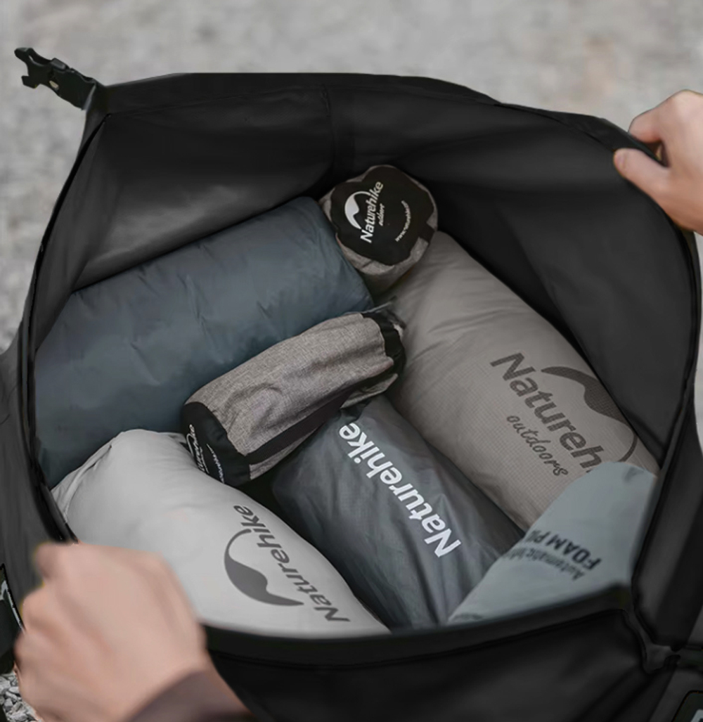 Гермосумка Naturehike 90 л ПВХ (черная), артикул CNK2450XB015-90B Под заказ