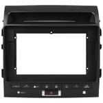 Комплект рамки с разъёмами 10" Toyota Land Cruiser 200 2007-2009 климат на ШГУ, физ.кнопки снизу