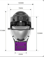 BI-LED линзы GTR ES6 (2 чипа) 55W 5800к NEW 2025