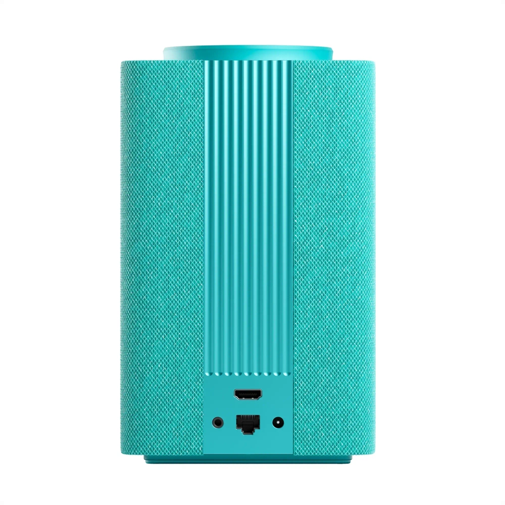 Умная колонка Яндекс Станция Макс с Алисой на YaGPT, Zigbee, Bluetooth, Wi-Fi, LED-экран, Multiroom, пульт ДУ, бирюзовый, 65 Вт