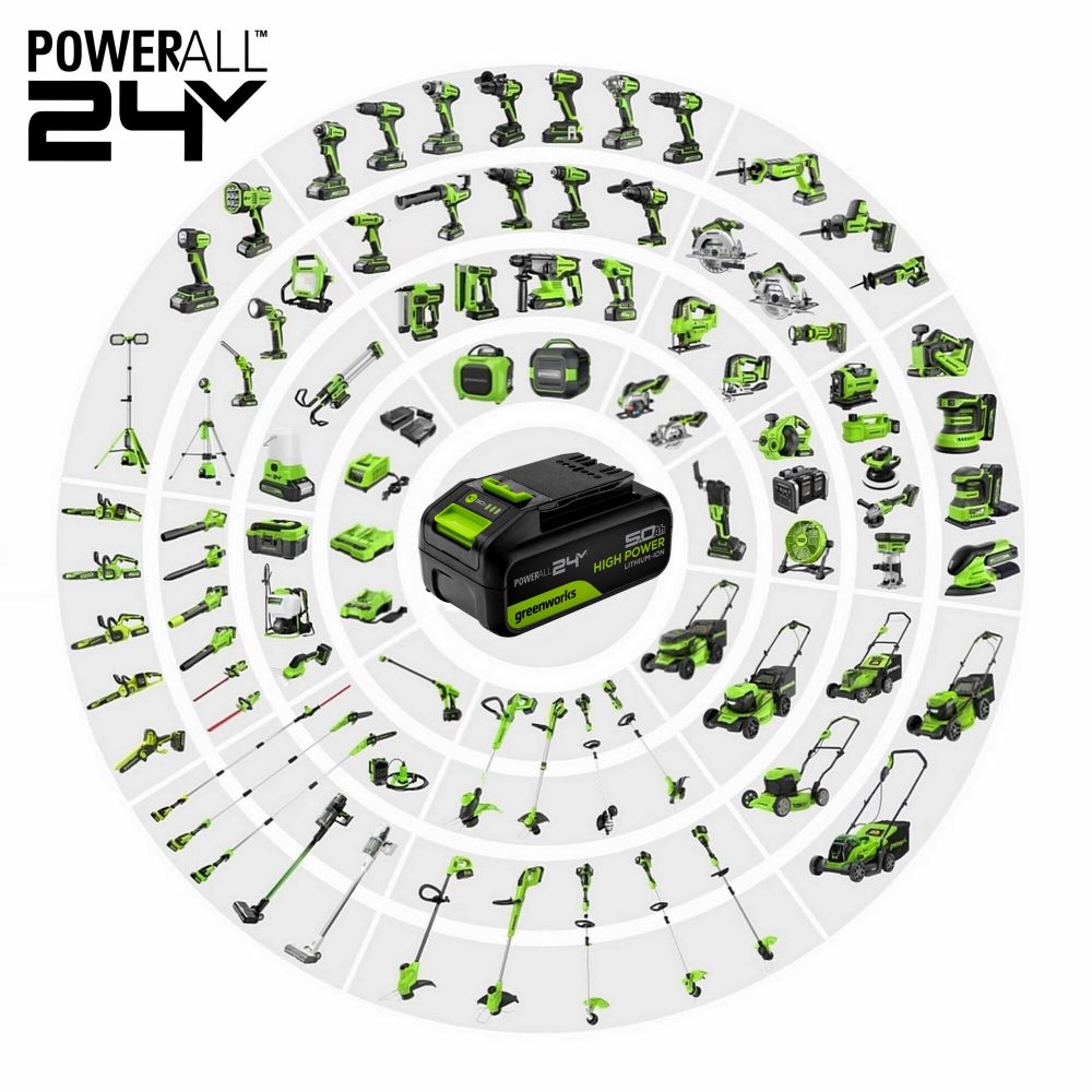 Аккумулятор Greenworks High Power G24HP5, 24V, 5Ач (2957807)