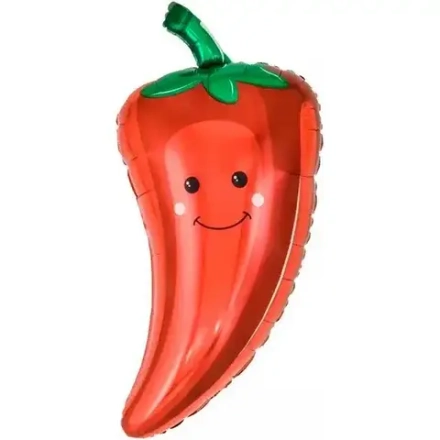 Шар (26""/66 см) Фигура, Перчик Чили, Красный, 1 шт. в уп.
