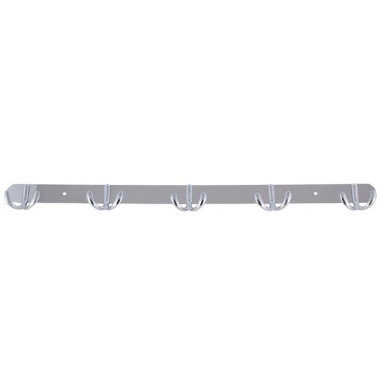 Крючки двойные на планке 5 шт. Besser BS 8225 (54х3,5х4,5 см) из хромированного цинкового сплава