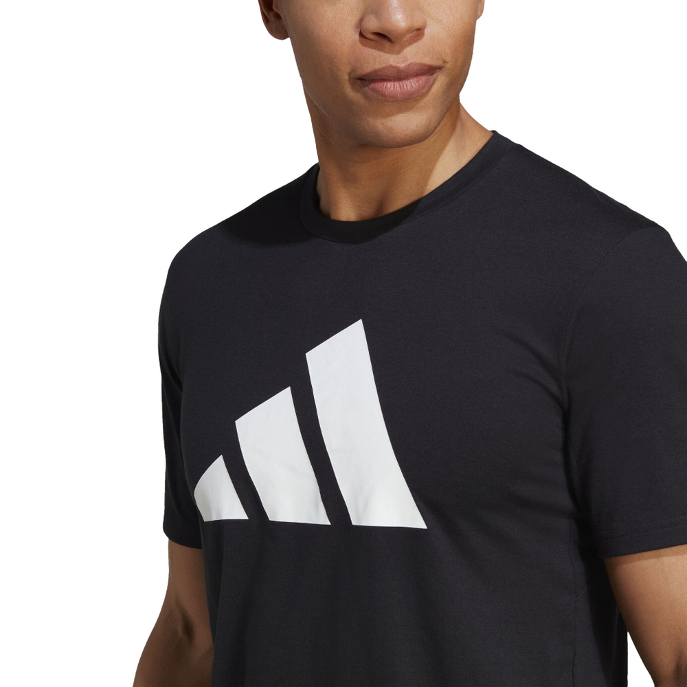 Мужское теннисное поло adidas Training Essential Feel Ready Logo T-Shirt Men - Black, White
