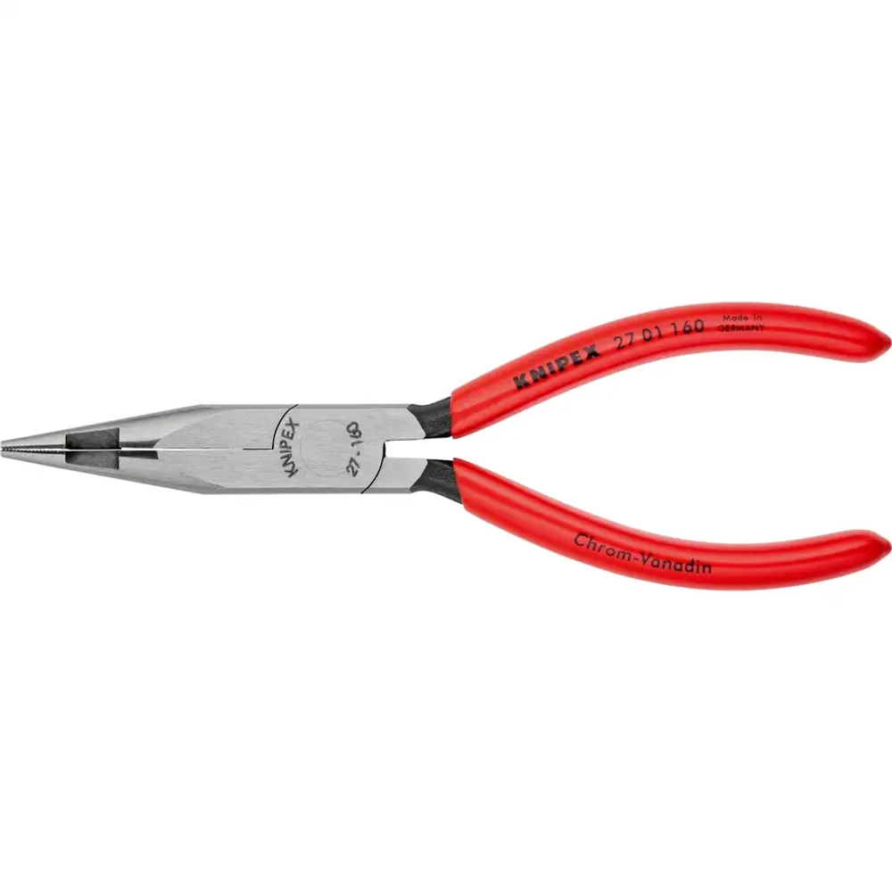 Плоские круглогубцы с режущими кромками в средней части 160 мм Knipex 27 01 160