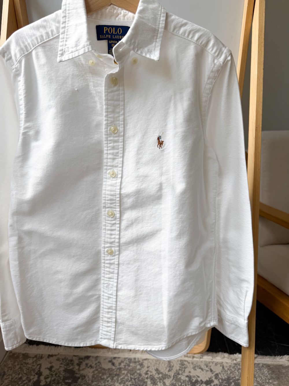 Белая рубашка Polo Ralph Lauren, 128