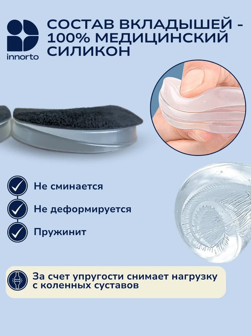Ортопедические стельки вальгус подпяточник