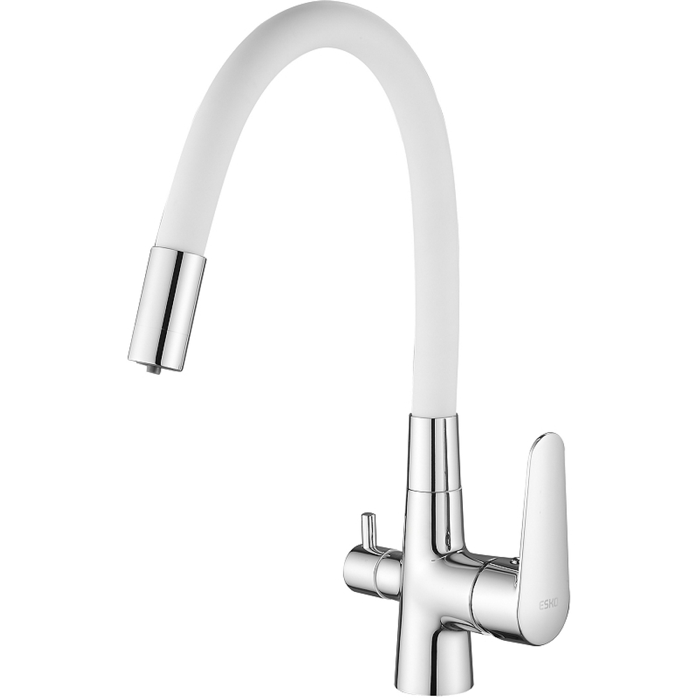 СМЕСИТЕЛЬ ДЛЯ КУХНИ ESKO CORAL БЕЛЫЙ CL03W