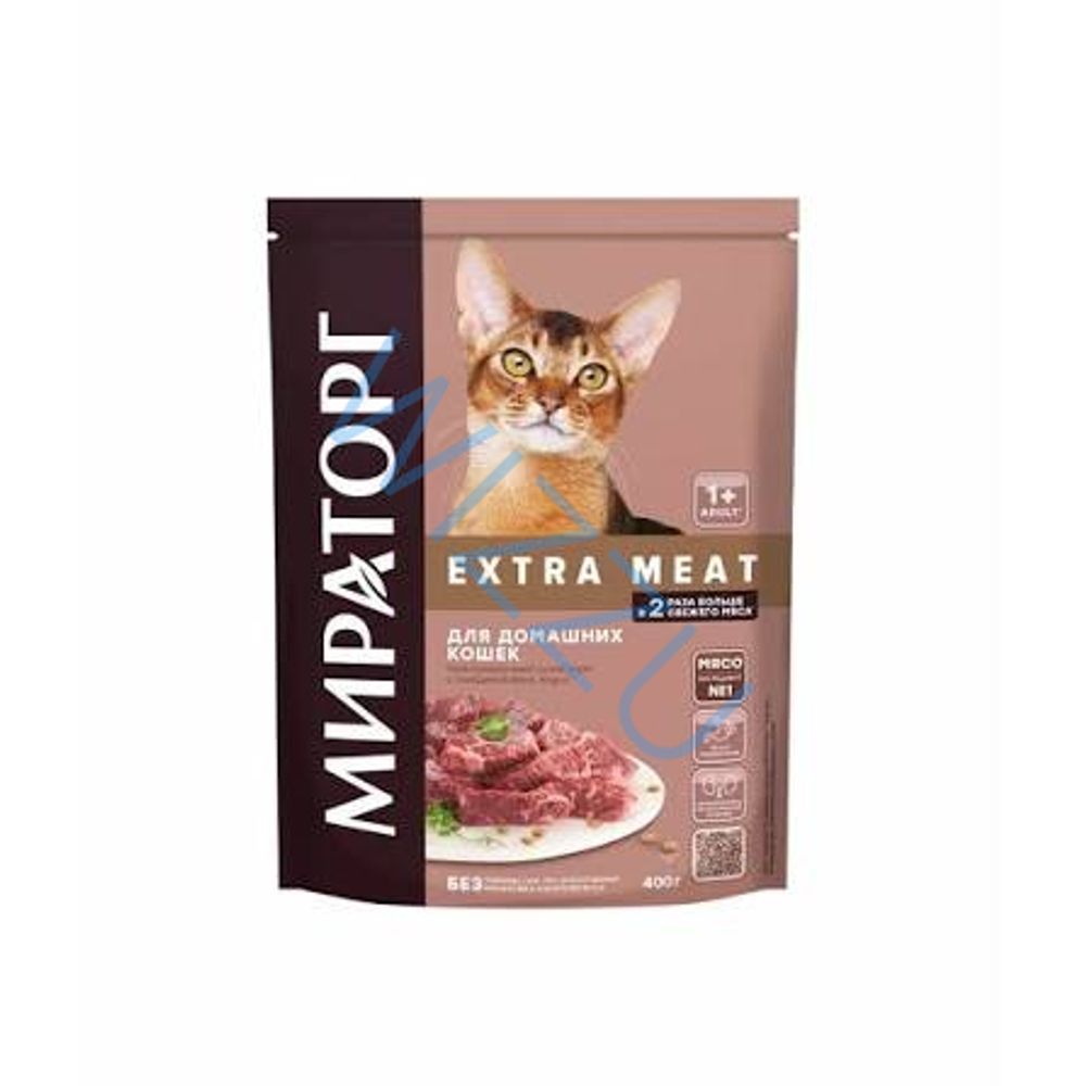 Корм  сух Winner Meat полнорац с гов Black Angus для кош старш 1года 400гр