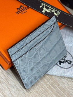 Картхолдер Hermes из кожи крокодила