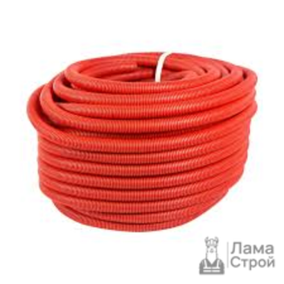 Кожух гофрированный ф22-25 (красная) 50 м