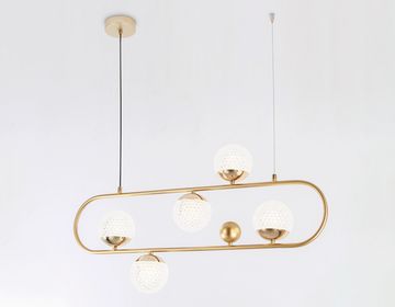 Подвесной светильник со сменной лампой 5*G9 TR5433/5 GD золото Crystal Ambrella