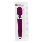 Фиолетовый wand-вибратор - 20 см. (Цвет: фиолетовый)